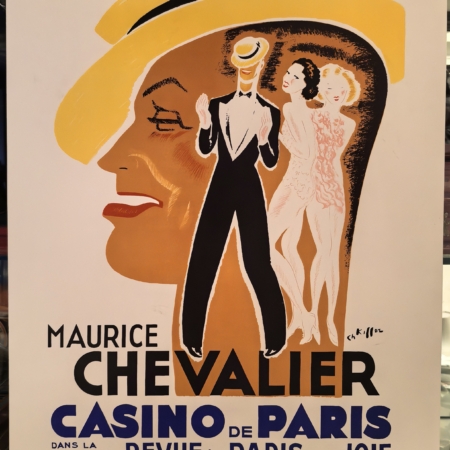 Affiche de Maurice Chevalier dans la revue "Paris en joie" du Casino de Paris